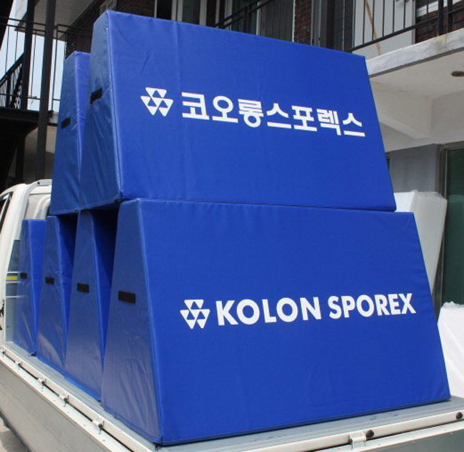 삼각휀스안전매트 A형벽면보호대 900x200x700x1500mm